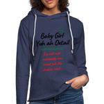 The Nicole Oxtail Affirmation Hoodie - heather navy