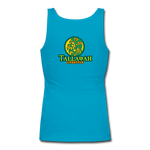 Tallawah Sinkle Bible Fitted Tank (Back and Front) - turquoise
