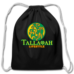 Tallawah Cotton Drawstring Bag - black