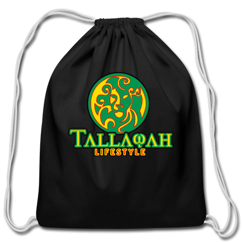 Tallawah Cotton Drawstring Bag - black