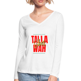 Tallawah Vibes Long Sleeve Ladies T - white
